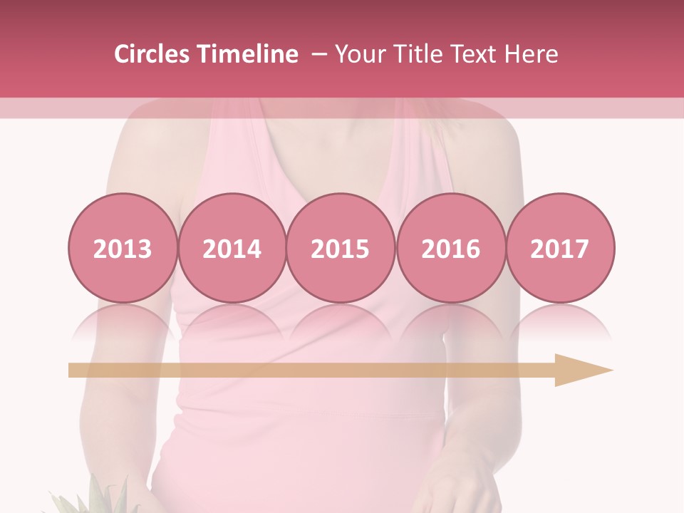 Blonde Hair Pineapple I Olated PowerPoint Template