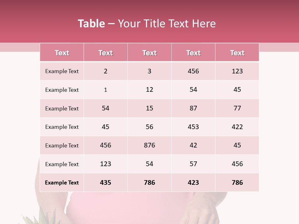 Blonde Hair Pineapple I Olated PowerPoint Template