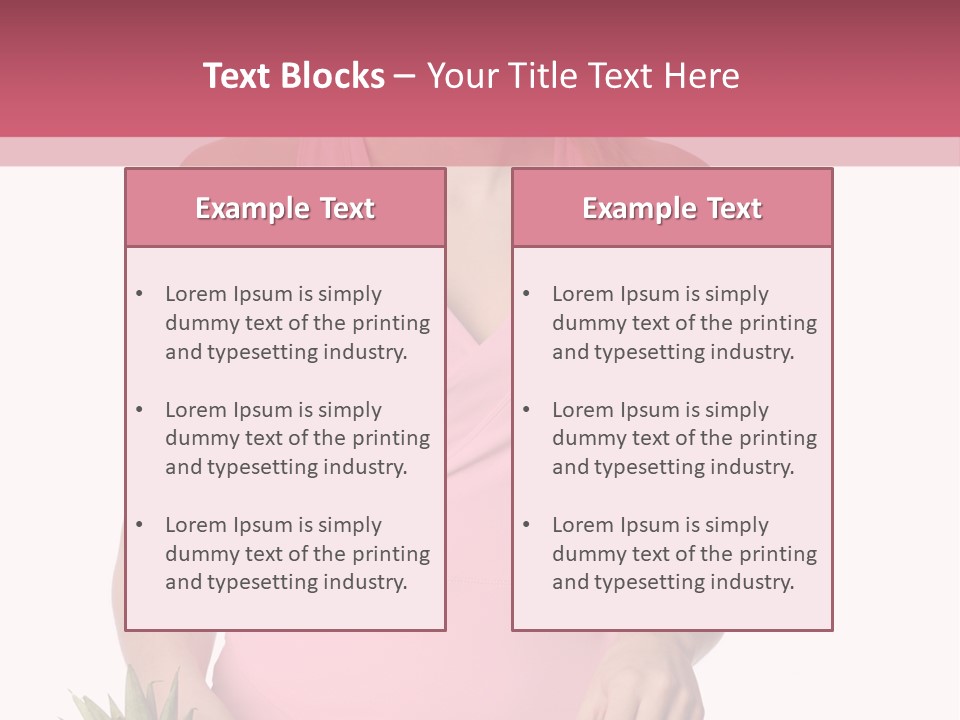 Blonde Hair Pineapple I Olated PowerPoint Template