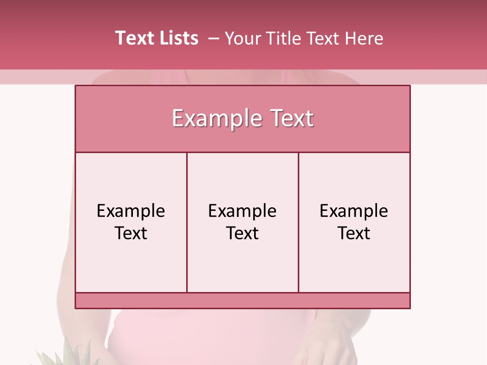 Blonde Hair Pineapple I Olated PowerPoint Template