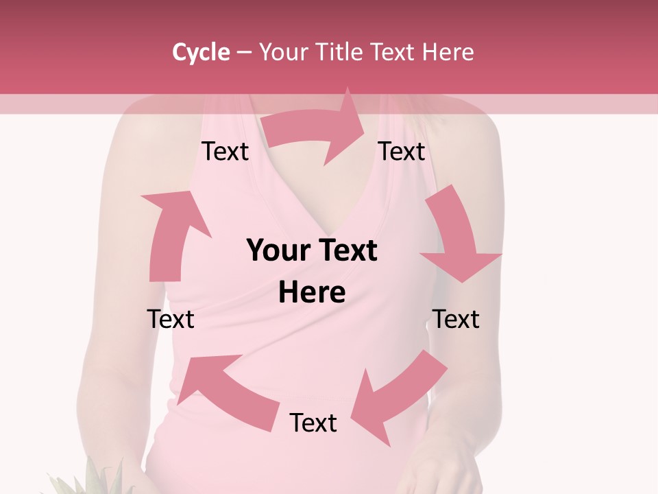 Blonde Hair Pineapple I Olated PowerPoint Template