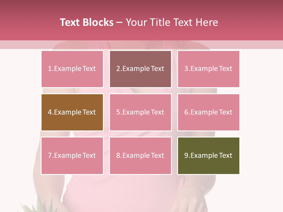 Blonde Hair Pineapple I Olated PowerPoint Template