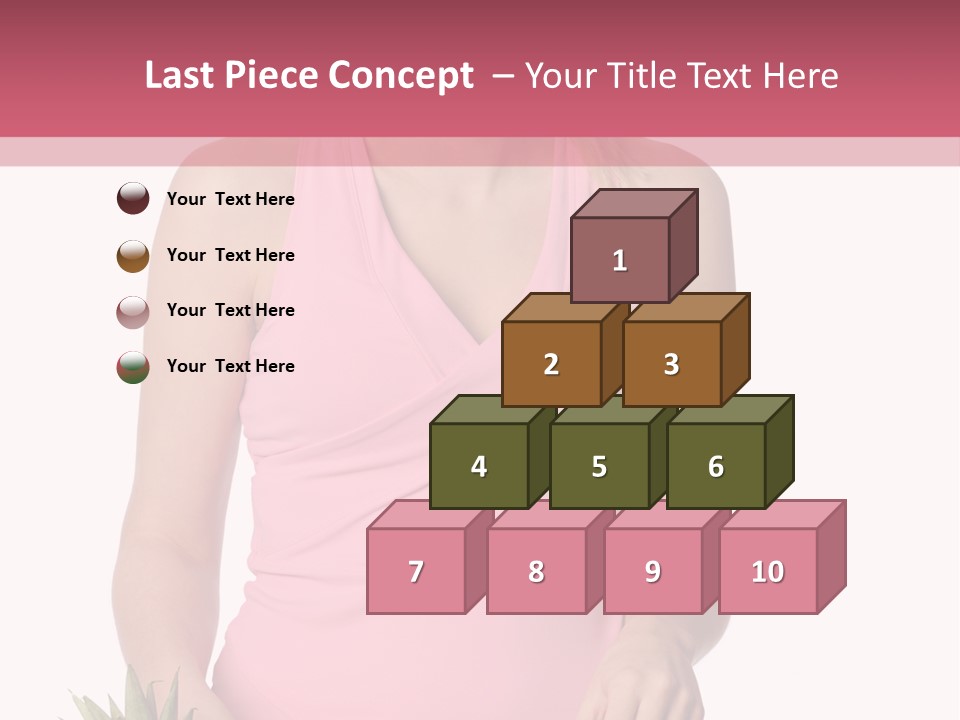 Blonde Hair Pineapple I Olated PowerPoint Template