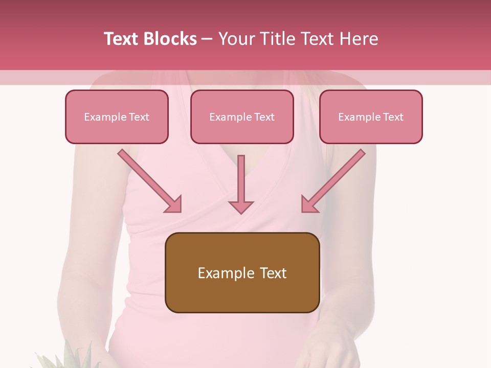 Blonde Hair Pineapple I Olated PowerPoint Template