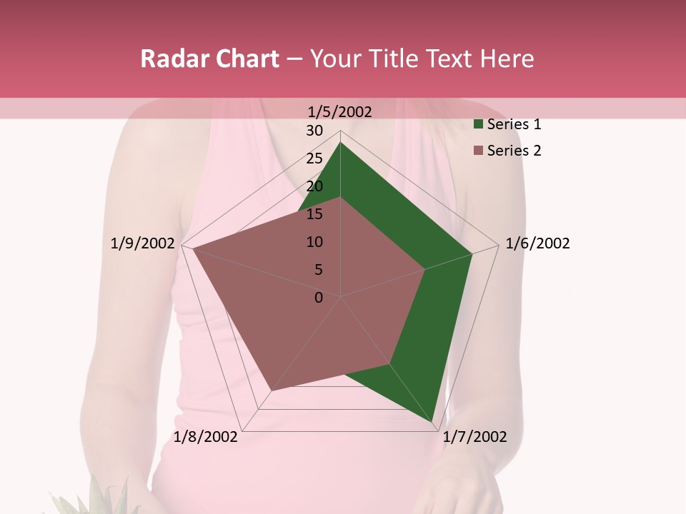 Blonde Hair Pineapple I Olated PowerPoint Template