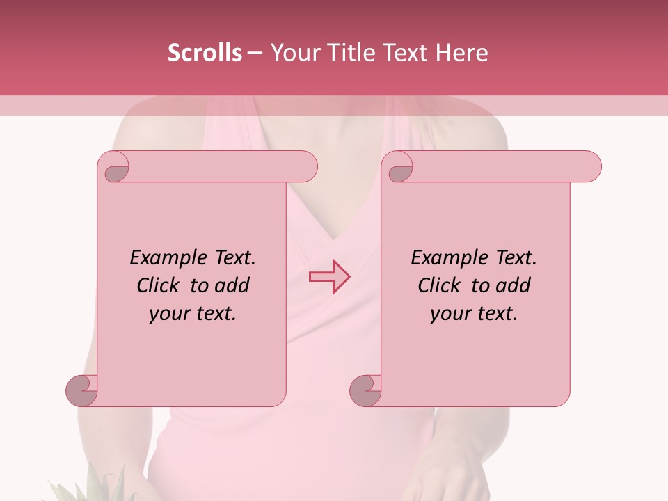 Blonde Hair Pineapple I Olated PowerPoint Template