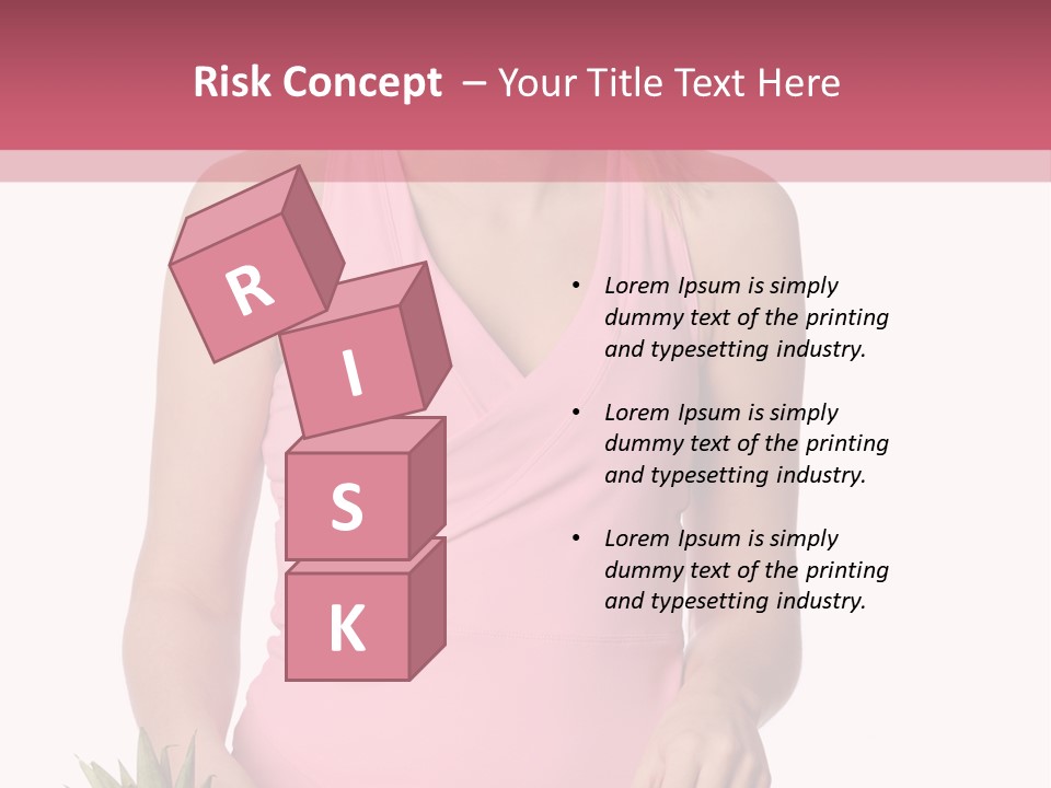 Blonde Hair Pineapple I Olated PowerPoint Template