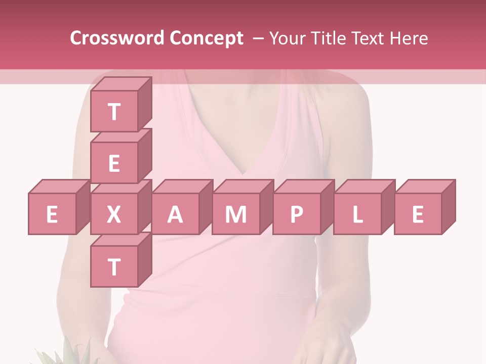 Blonde Hair Pineapple I Olated PowerPoint Template