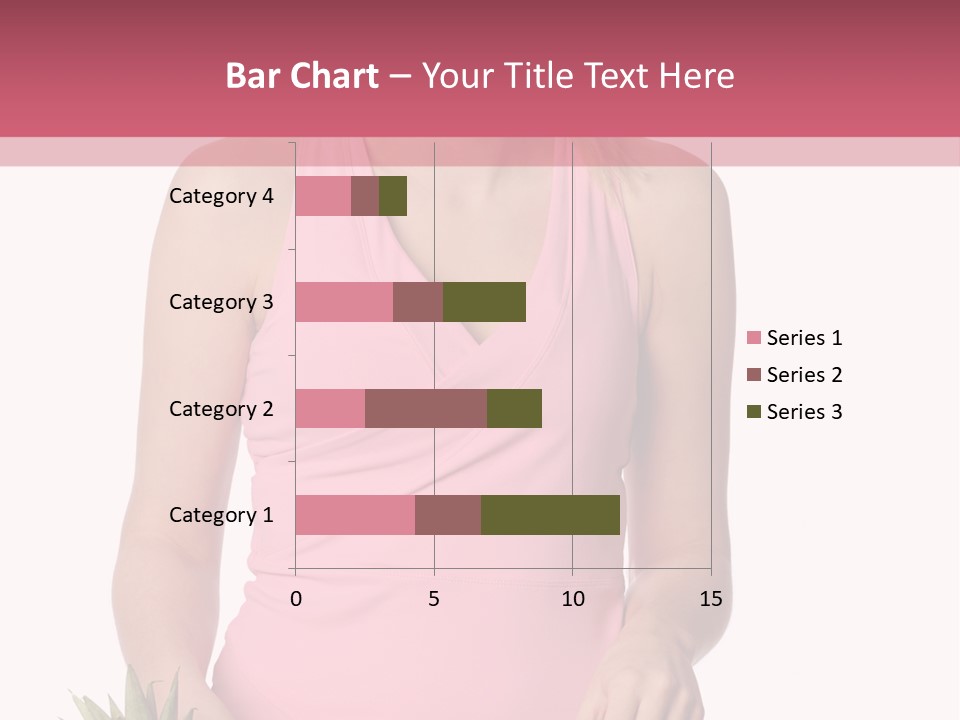 Blonde Hair Pineapple I Olated PowerPoint Template