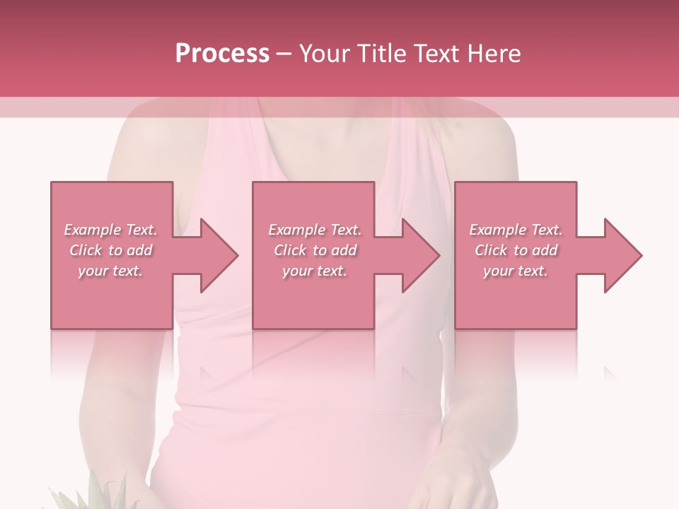 Blonde Hair Pineapple I Olated PowerPoint Template