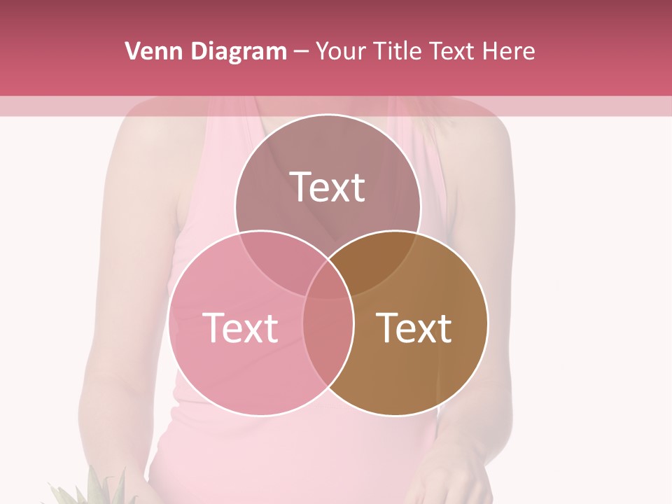 Blonde Hair Pineapple I Olated PowerPoint Template