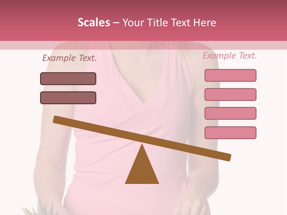 Blonde Hair Pineapple I Olated PowerPoint Template