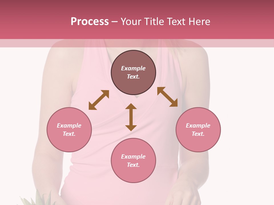 Blonde Hair Pineapple I Olated PowerPoint Template