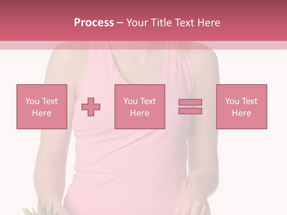 Blonde Hair Pineapple I Olated PowerPoint Template