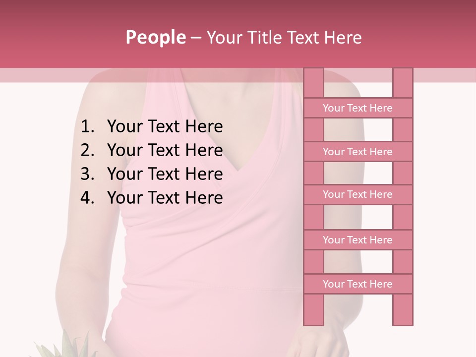 Blonde Hair Pineapple I Olated PowerPoint Template