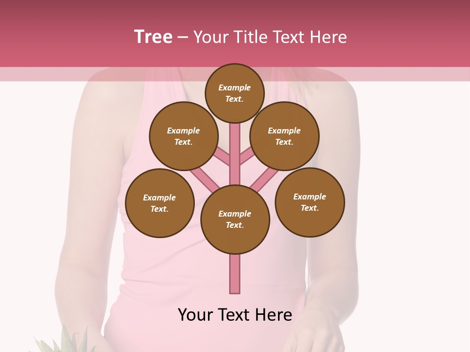 Blonde Hair Pineapple I Olated PowerPoint Template