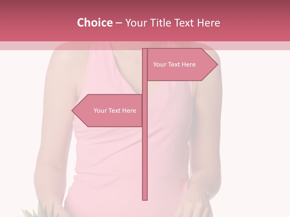 Blonde Hair Pineapple I Olated PowerPoint Template