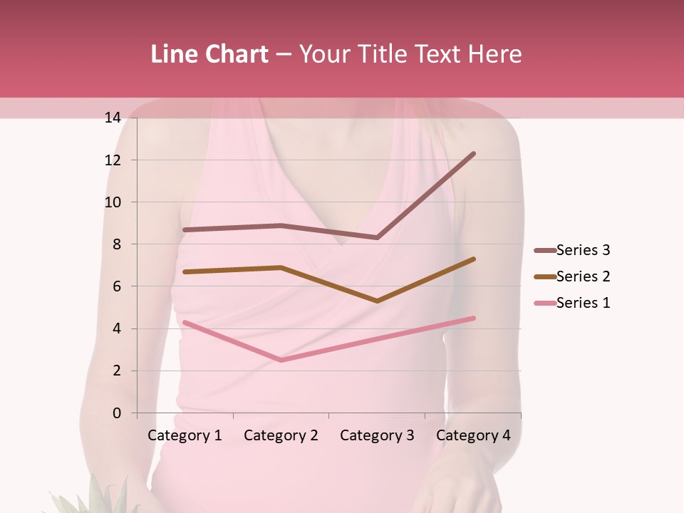 Blonde Hair Pineapple I Olated PowerPoint Template