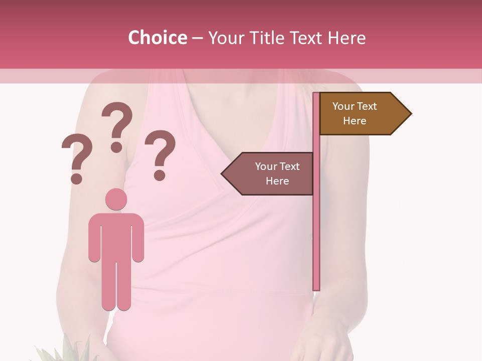 Blonde Hair Pineapple I Olated PowerPoint Template