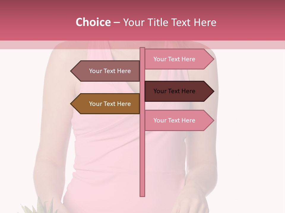 Blonde Hair Pineapple I Olated PowerPoint Template