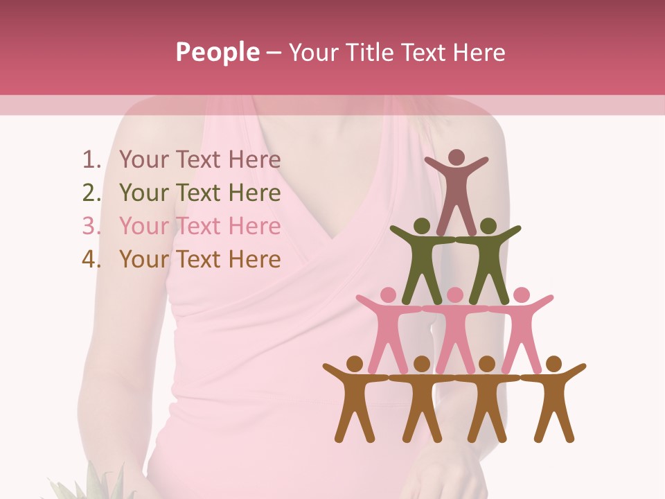 Blonde Hair Pineapple I Olated PowerPoint Template