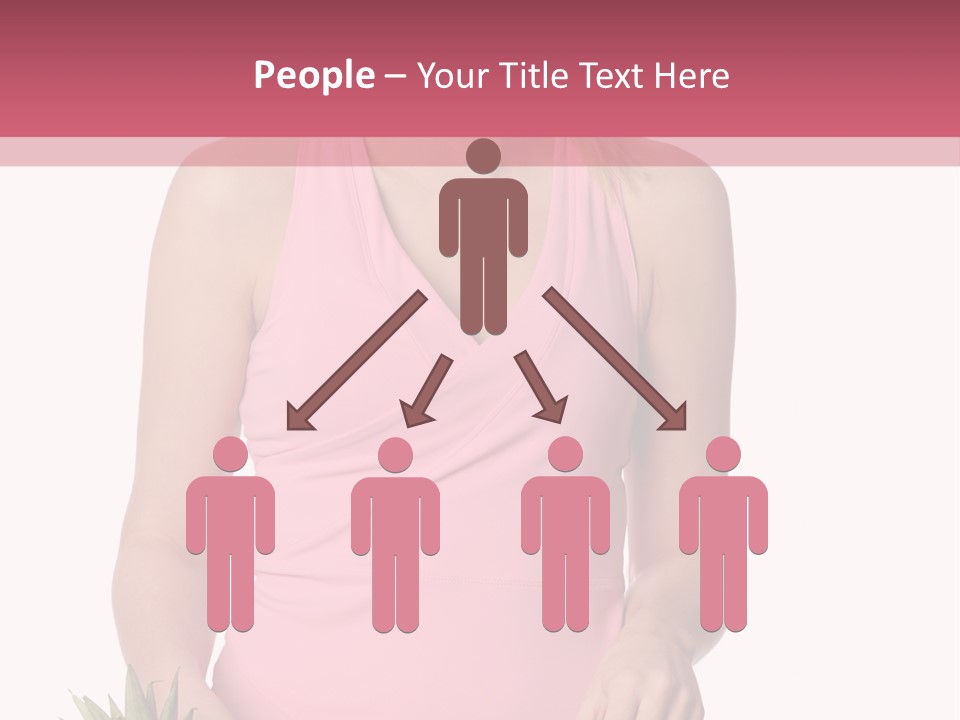 Blonde Hair Pineapple I Olated PowerPoint Template