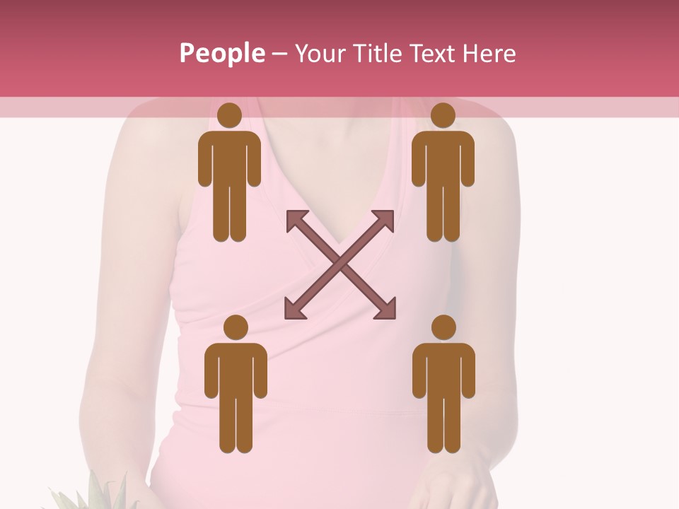 Blonde Hair Pineapple I Olated PowerPoint Template