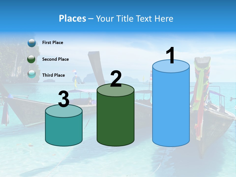 Recreation Thailand Blue PowerPoint Template