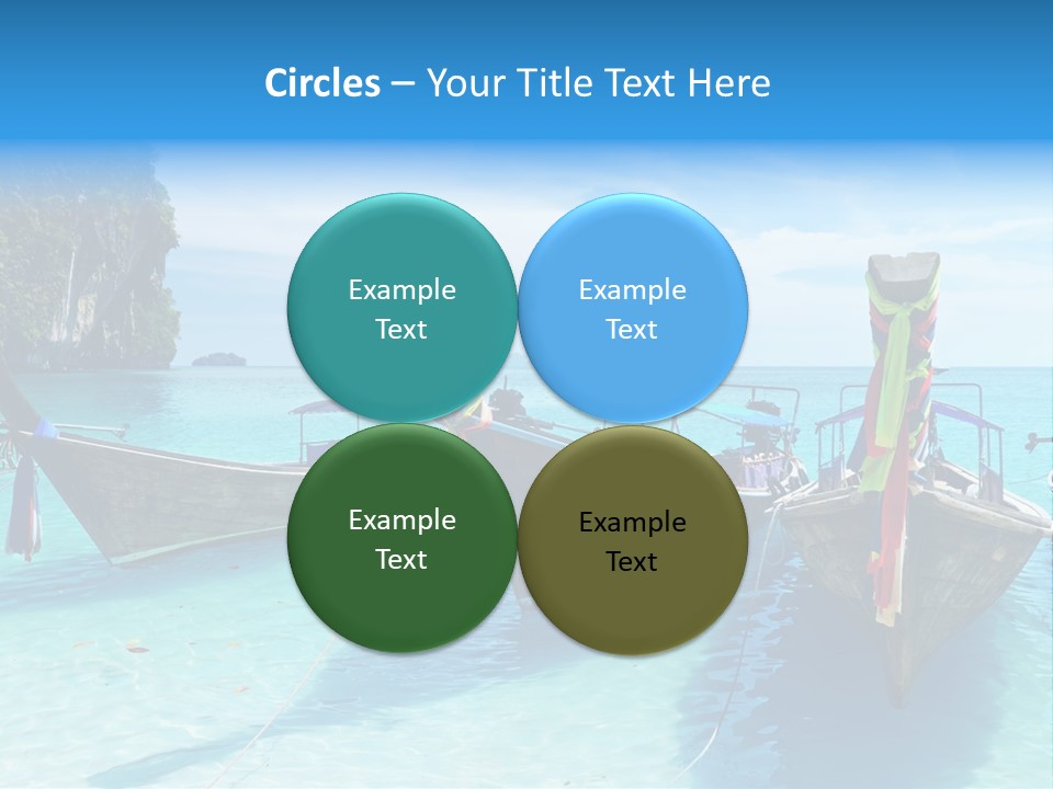 Recreation Thailand Blue PowerPoint Template