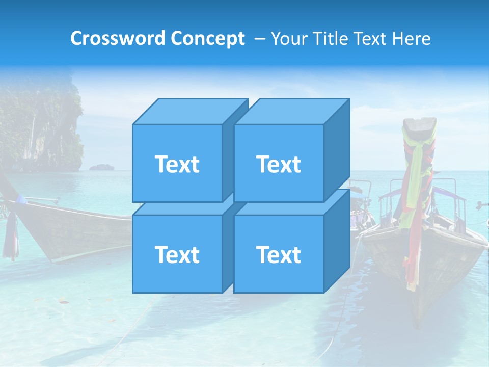 Recreation Thailand Blue PowerPoint Template