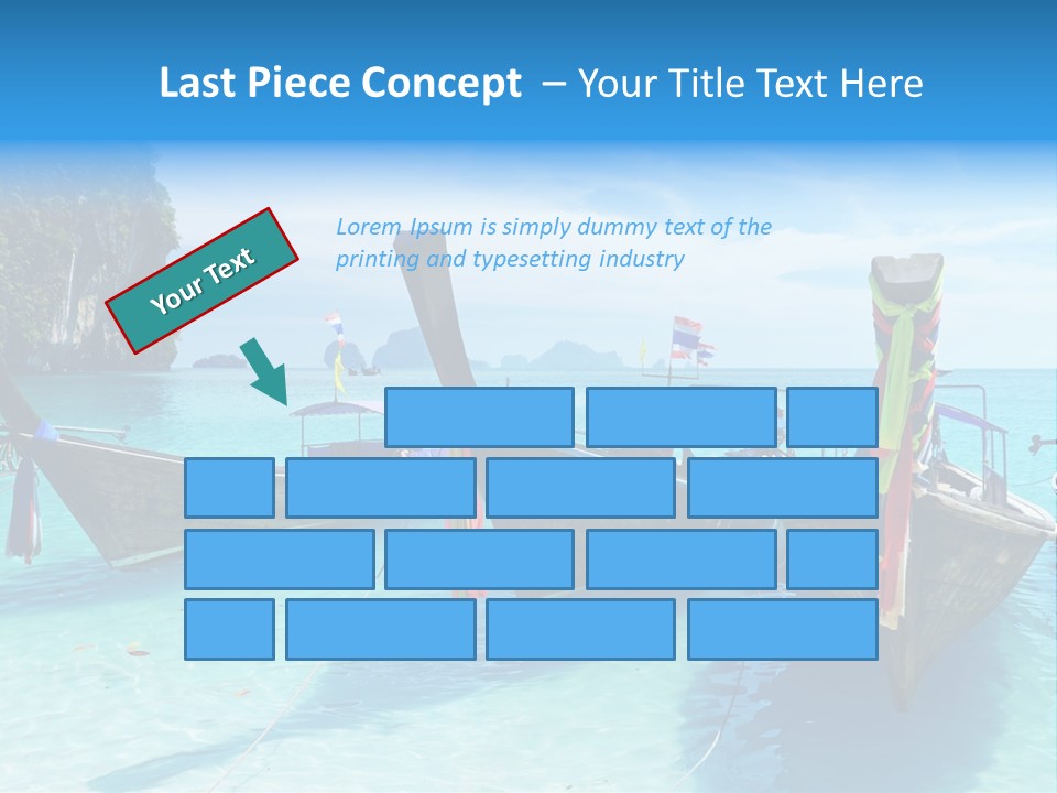 Recreation Thailand Blue PowerPoint Template