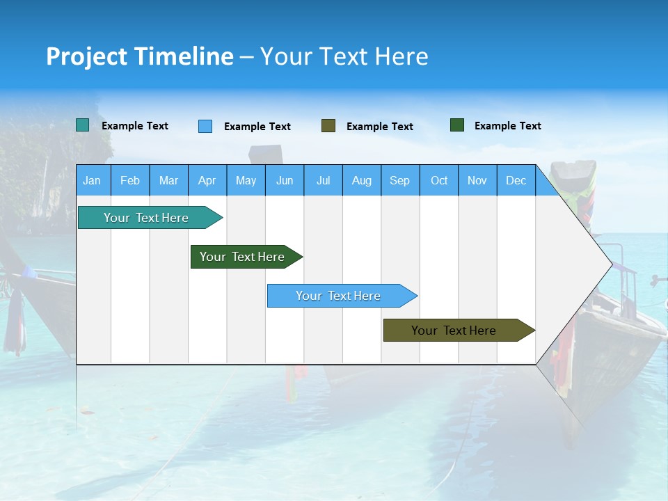 Recreation Thailand Blue PowerPoint Template