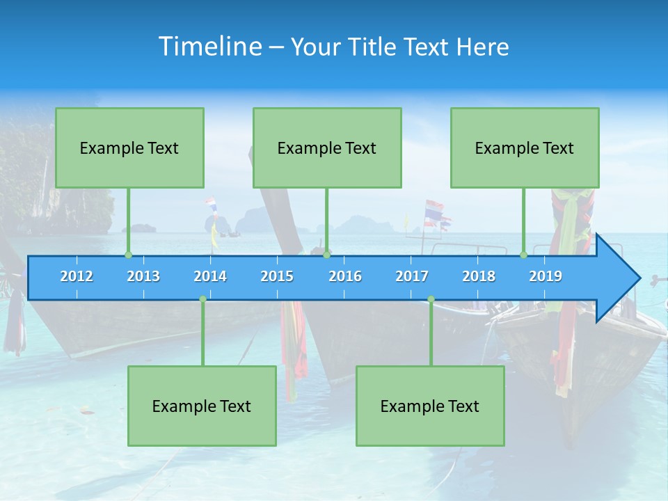 Recreation Thailand Blue PowerPoint Template