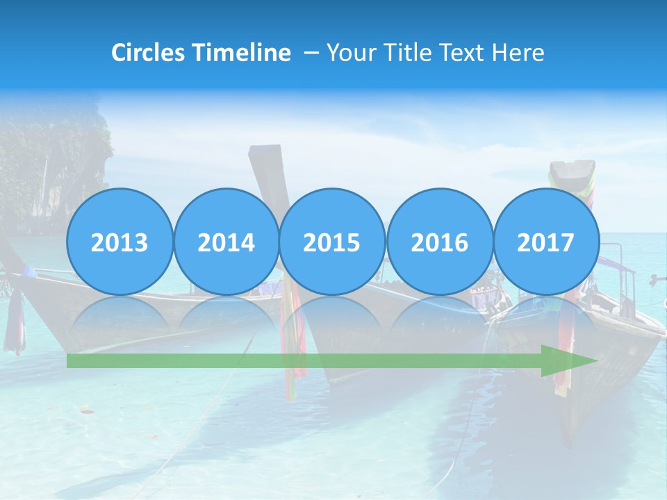 Recreation Thailand Blue PowerPoint Template