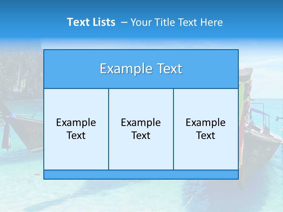 Recreation Thailand Blue PowerPoint Template