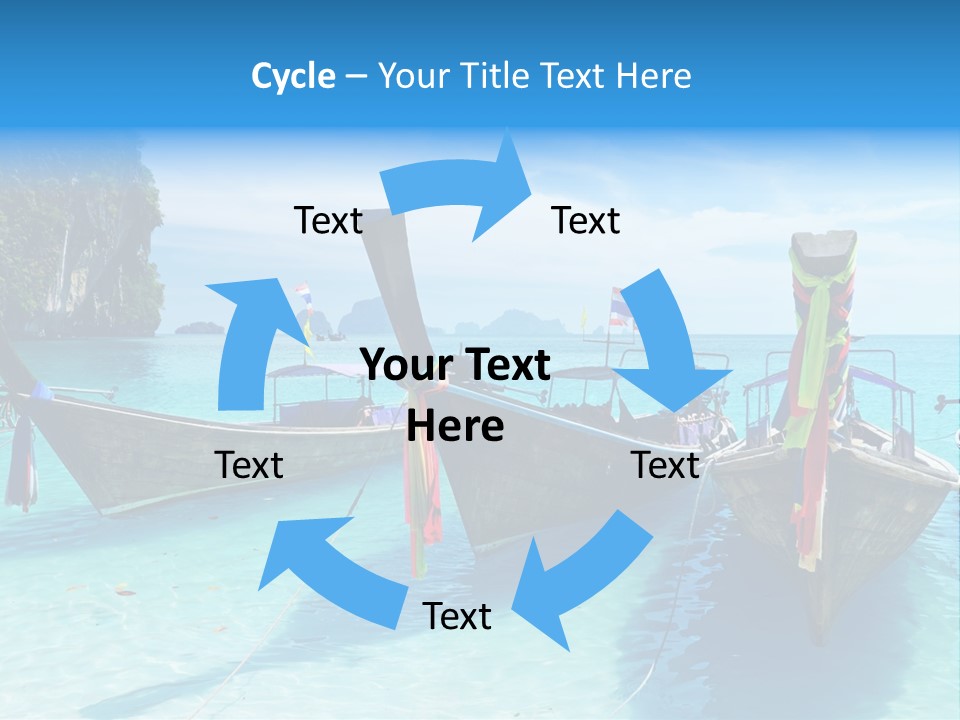 Recreation Thailand Blue PowerPoint Template
