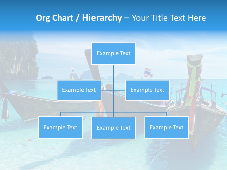Recreation Thailand Blue PowerPoint Template