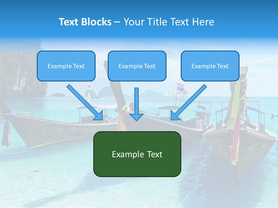 Recreation Thailand Blue PowerPoint Template