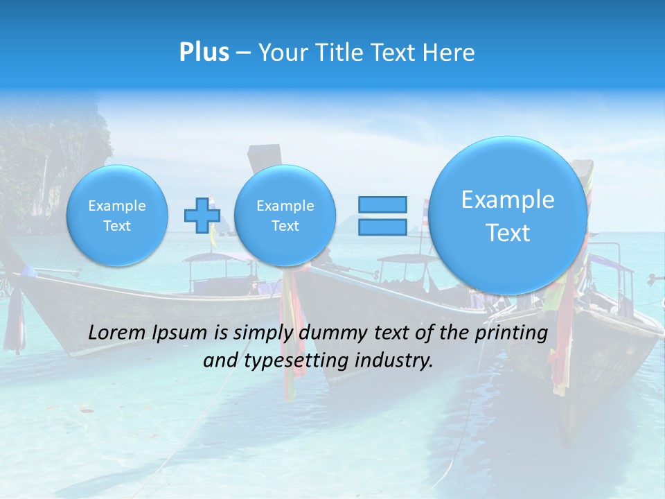 Recreation Thailand Blue PowerPoint Template