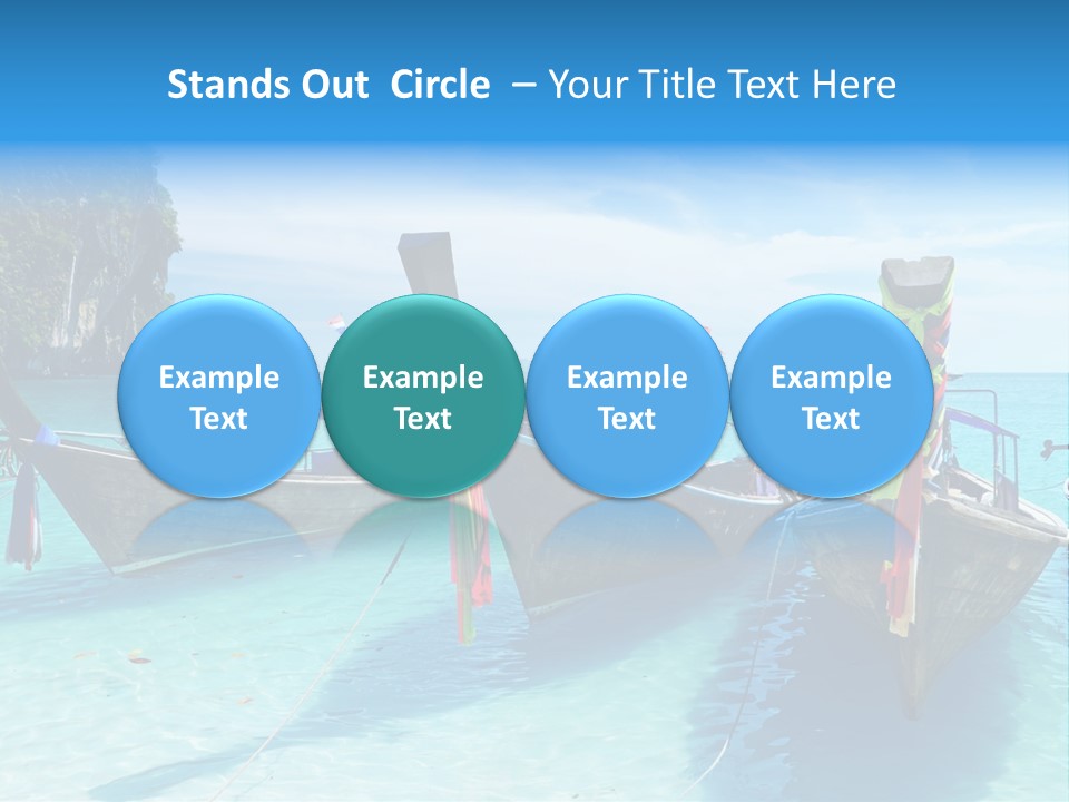 Recreation Thailand Blue PowerPoint Template