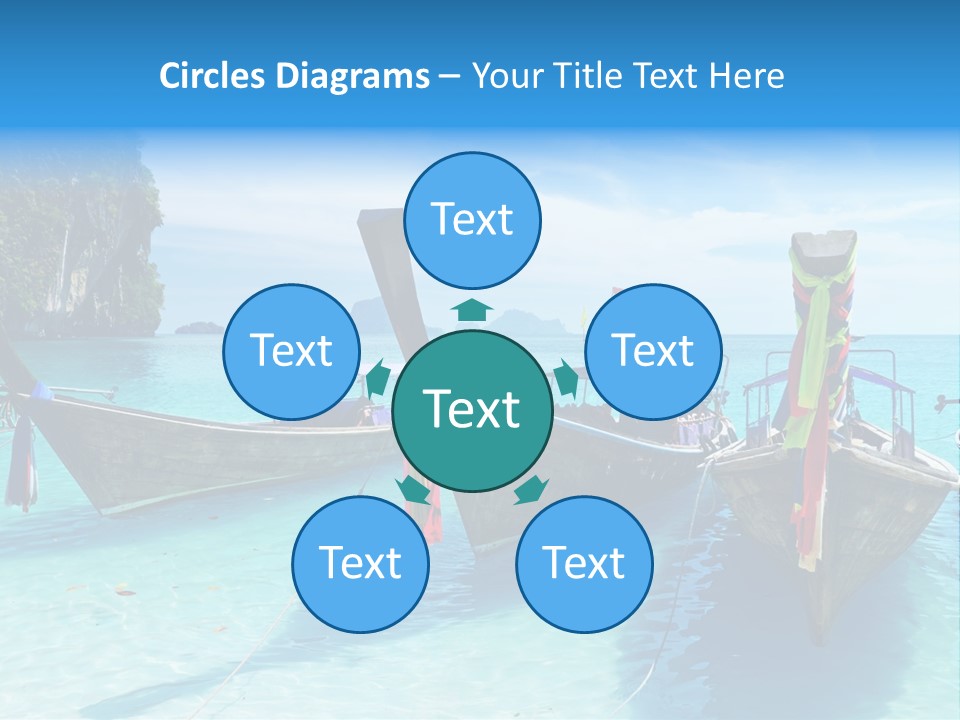 Recreation Thailand Blue PowerPoint Template