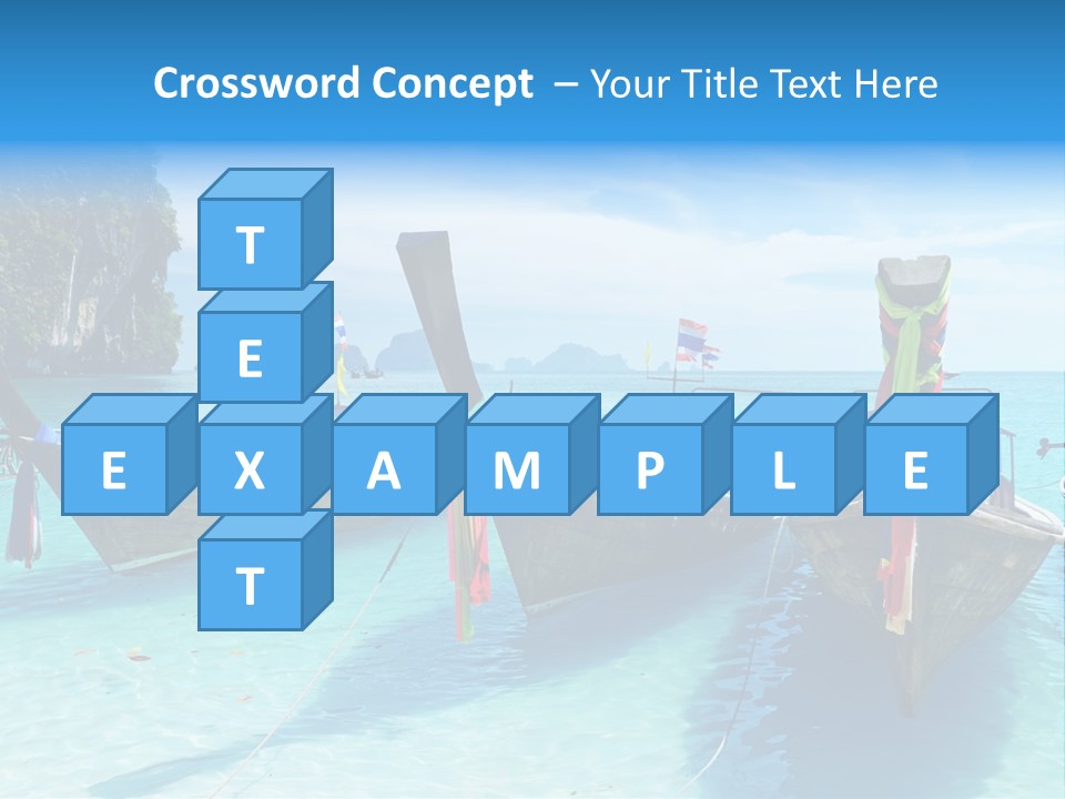 Recreation Thailand Blue PowerPoint Template