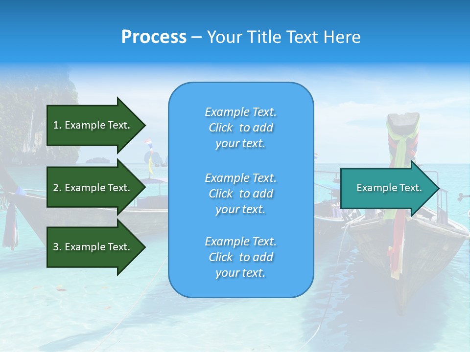 Recreation Thailand Blue PowerPoint Template