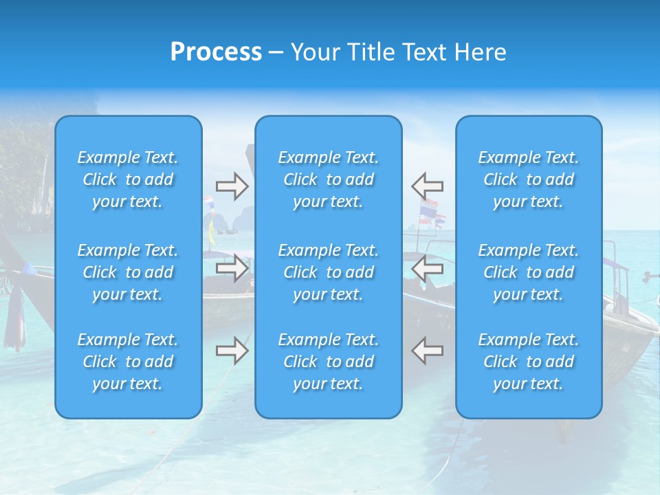 Recreation Thailand Blue PowerPoint Template