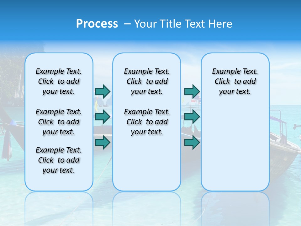 Recreation Thailand Blue PowerPoint Template
