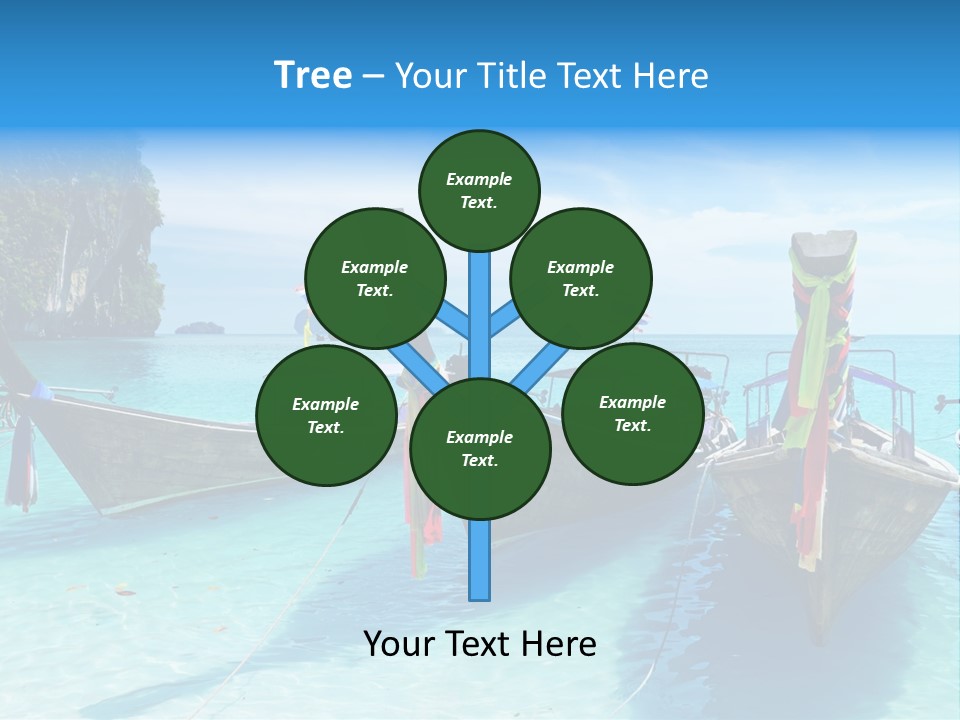 Recreation Thailand Blue PowerPoint Template
