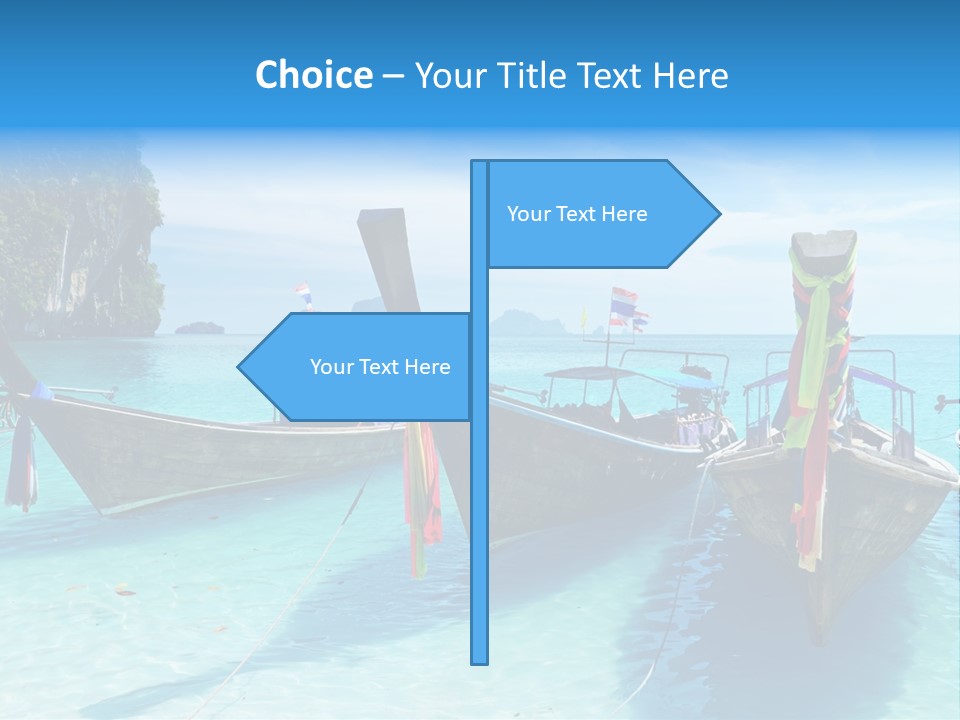 Recreation Thailand Blue PowerPoint Template