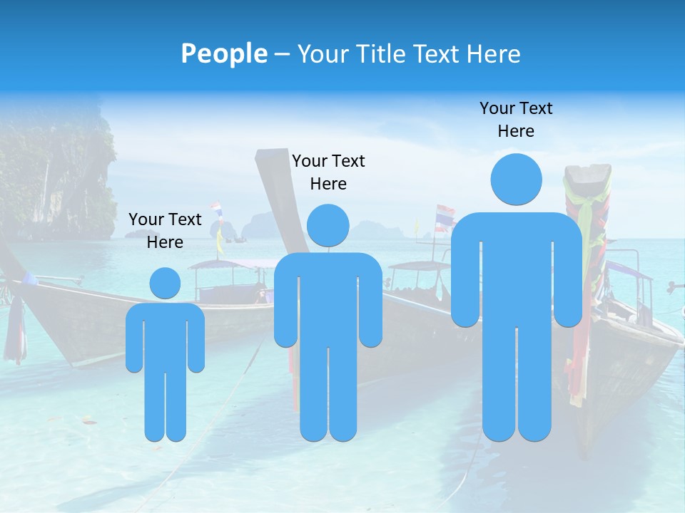 Recreation Thailand Blue PowerPoint Template