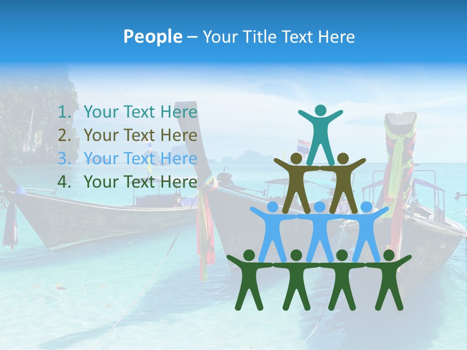 Recreation Thailand Blue PowerPoint Template