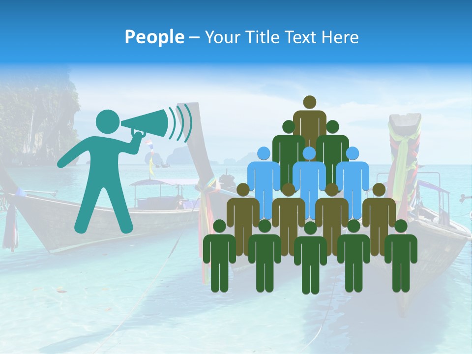 Recreation Thailand Blue PowerPoint Template